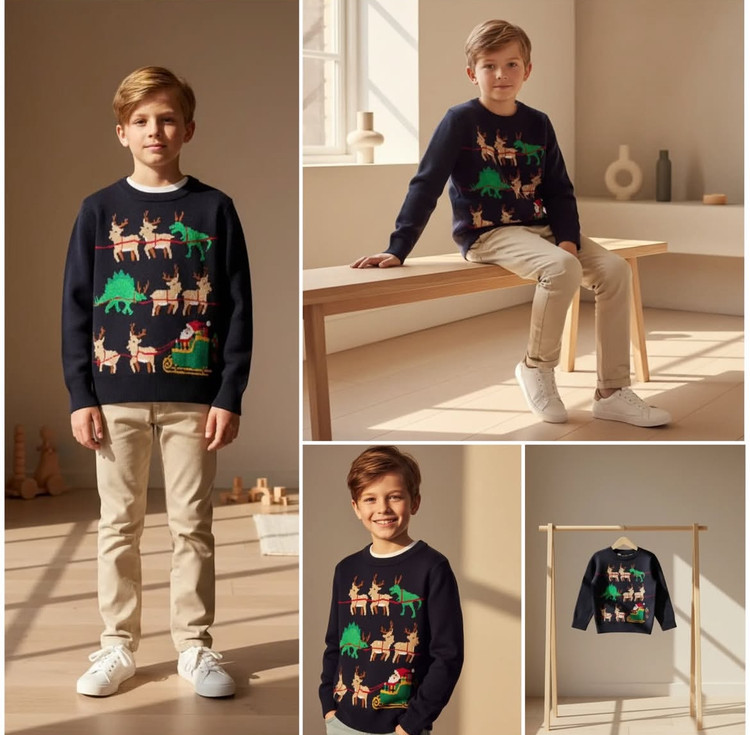 ریزبافت پسرانه H&M - نمای کناری