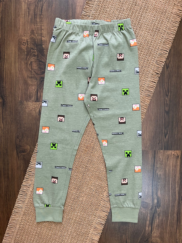 شلوار راحتی نخی پسرانه H&M طرح ماشین سنگین و Minecraft | ۱.۵ تا ۱۲ سال