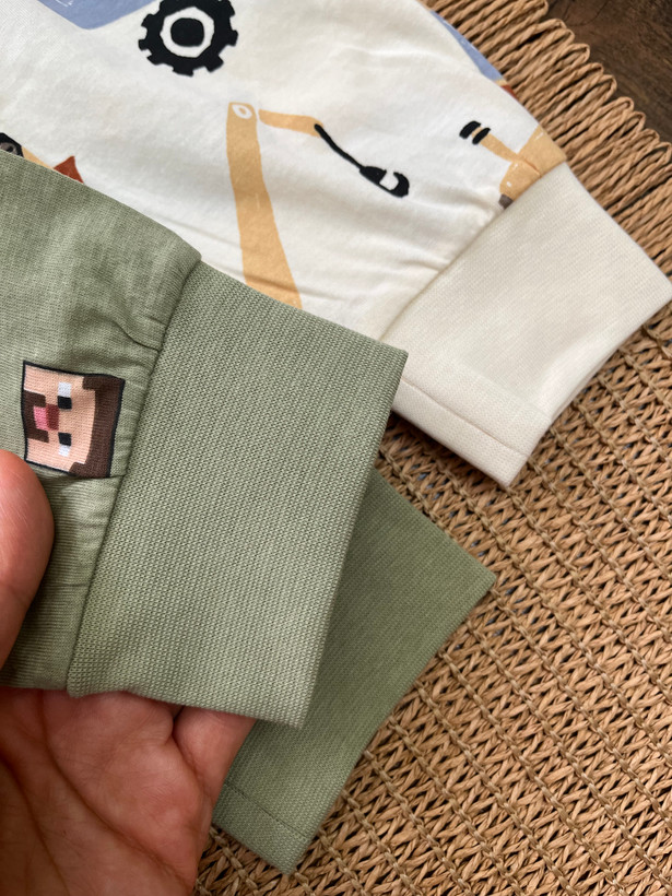شلوار راحتی نخی پسرانه H&M طرح ماشین سنگین و Minecraft | ۱.۵ تا ۱۲ سال
